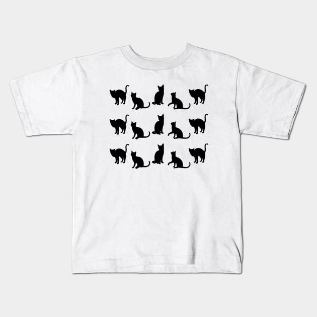 Cute Cats Kids T-Shirt by LunaMay